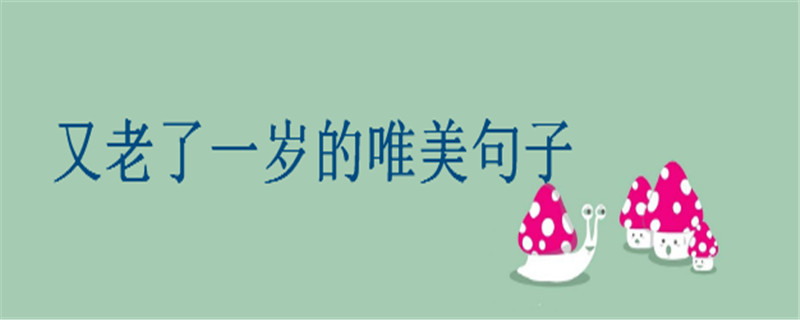 過生日發(fā)朋友圈的文藝短句你知道哪些?又老了一歲的唯美句子