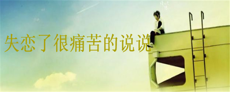 關(guān)于失戀了很痛苦的說說,讓對方看到很心疼的句子